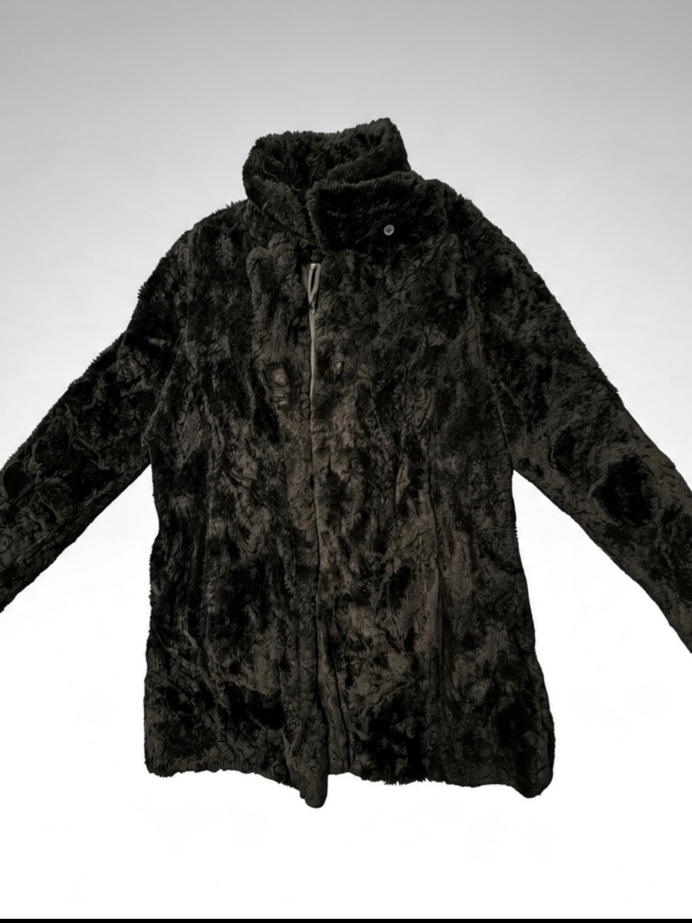 Penningtons Black Faux Fur Coat 1X